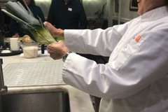 cleaning leeks
