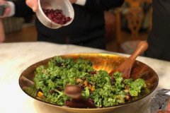 Favorite Kale salad with lots of textural goodies