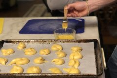 glaze the profiteroles