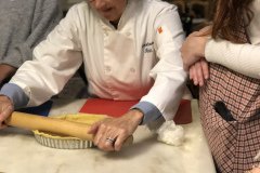 rolling out the dough