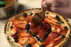 fresh fruit tart with a glaze