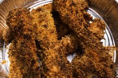 crispy OVEN FRIED CHICKEN FINGERS