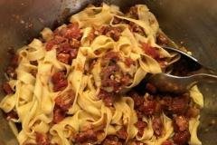 pasta with amatriciana sauce