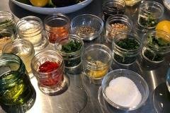 mise en place for orecchiette primavera