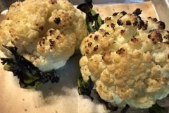 roasted charred cauliflower