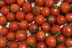 burst cherry tomatoes