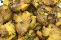 smashed yukon gold potatoes