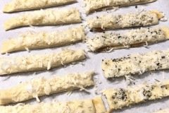 cheesesticks ready to be baked