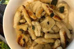 potato gnocchi with sage butter sauce
